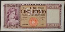 Italy P80b 500 Lire XF++