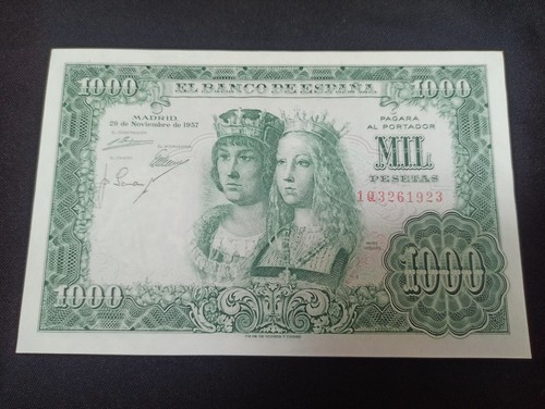 Espagne 1000 pesetas - pesetas, 1957