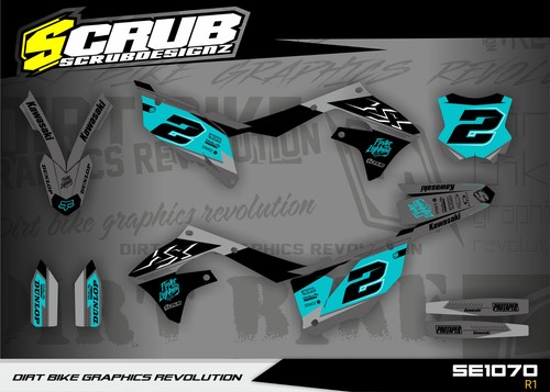 Kit graphique kawasaki - kawasaki, kx450