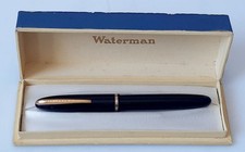 Rare & ancien Stylo plume or 18 ct 3B WATERMAN STANDARD à cartouche verre  1940
