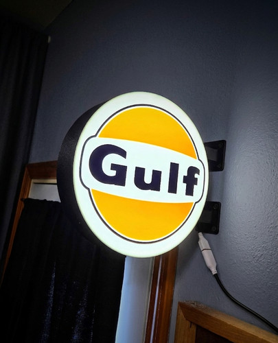 Enseigne lumineuse gulf led - lumineuse,
