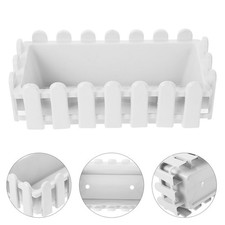  2 Pcs Bac Fleurs Rectangulaire Pot De En Plastique Pots Succulents D'intérieur