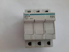 COUPE CIRCUIT 3P, PORTE FUSIBLE 10.3X38 HAGER L503 3POLES