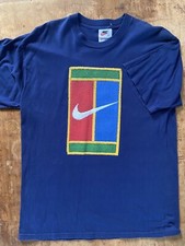 Vtg OG Nike Challenge Court M Tennis Tee agassi tech kyrgios nadal supreme nwot