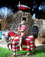 Soldat plomb MOYEN-AGE:  Le CHEVALIER ANGLO-NORMAND ,  XIVème Siècle..no 80