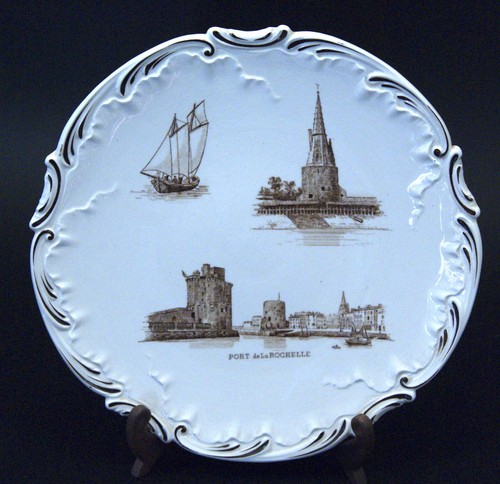Assiette parlante faience