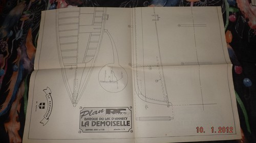 Plan marine barque lac - barque,
