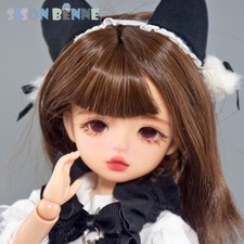 Ensemble Complet De Poupée BJD De Peau Foncée 1/6 SD Articulaires Mobiles Jouets