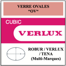 Verre de montre Plexi/Acrylique OVALES - Verlux, Tena, Robur etc.. (Watch glass)