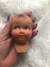 Superb Antique French Composite Hand Painted 1930s Baby Dolls Head UNUSED