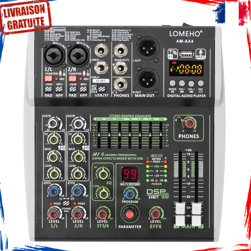 Table mixage audio canaux - audio, 4