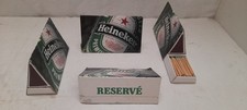 4 Paquet Allumette Heineken Reserve  plein pour Restaurant Café Bar 
