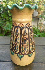 Vase  Céramique - El-Kharraz - Nabeul - Tunisie - Collection - bon état  22cm si