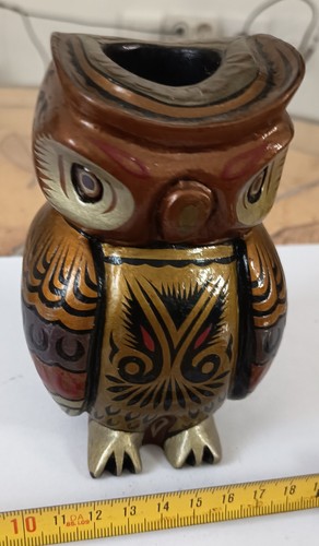 Statuette chouette bois - chouette, en