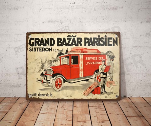 Plaque métal vintage - , grand