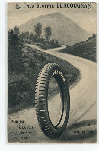 Publicité pneu sculpté - .,
