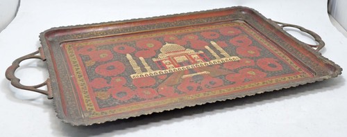 Laiton antique grand plateau - grand,