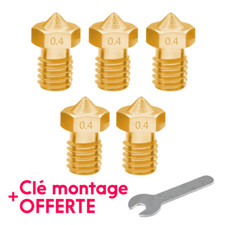 5x Buse nozzle 0.4mm pour