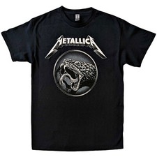 Metallica 'Black Album Poster' (Noir) T-Shirt - NOUVEAU ET OFFICIEL!