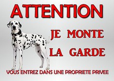 plaque chien de garde