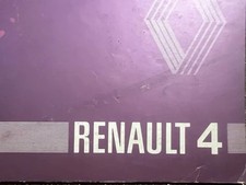 Renault 4 Livret Voiture Utilisation et Entretien Zunge Allemagne Original Cru