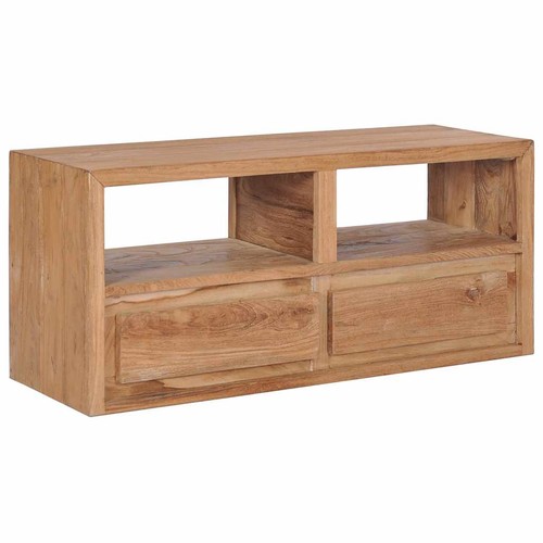 Bois teck massif meuble tv - teck,