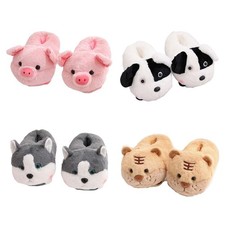 Mignon Animal pantoufles pour femmes hommes hiver chaud maison pantoufles doux