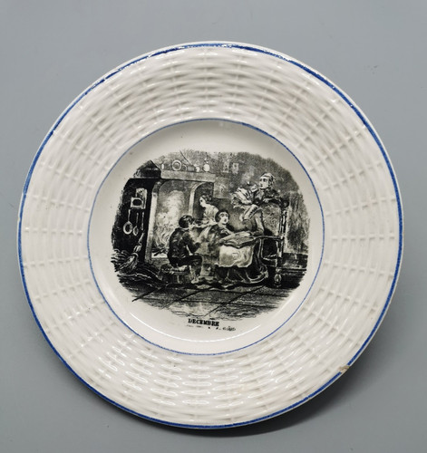 Assiette parlante les mois - assiette,