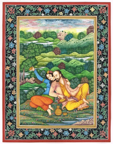 Peinture miniature persane - miniature,