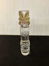 Totem clair et or en cristal de Saint Louis h : 23.5 cm