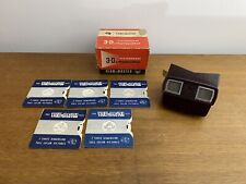 Ancien Stéréoscope 3D VIEW-MASTER Modèle E Visionneuse + 5 Disques Vintage #B941