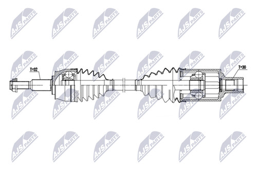 Nty arbre 598mm essieu - nty,