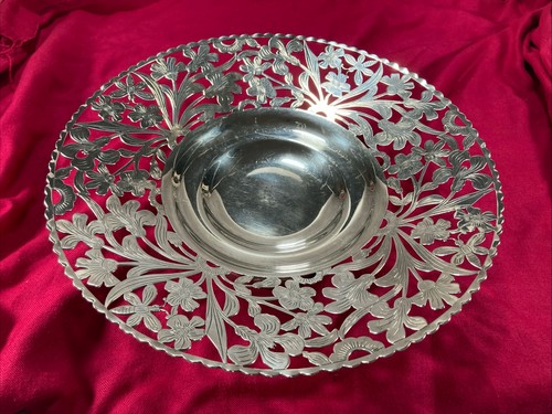 Coupe plat métal argenté - plat, 29