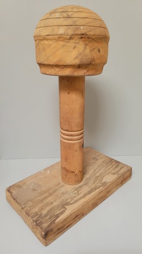 Vintage solid wood fedora - solid,