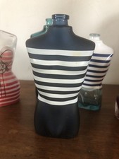 Flacon Parfum Vide Jean Paul Gaultier Marinière Rayures Blanches Ébauche