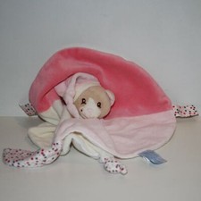 Doudou Ours Gipsy - Blanc rose