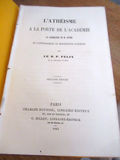R.P. FELIX L'ATHEÏSME A