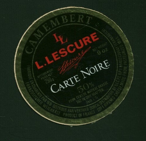 Etiquette fromage ancienne - de,