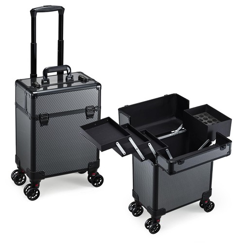 Rolling makeup case - rolling,