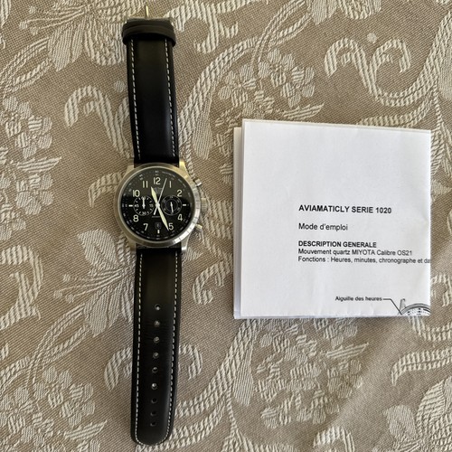 Montre aviateur chronographe