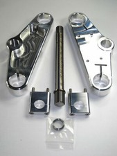 Potence Triumph Bonneville T140 Triple Tree Kit Headstock Pince Billet Aluminium
