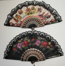 Éventails décoration florale, Costumes Bavarois Vintage collection 