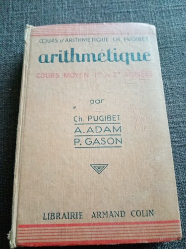 1956 livre scolaire - livre,