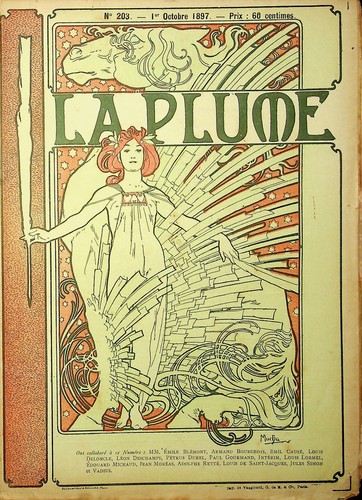 Mucha revue la - la, plume