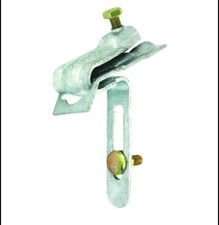 Lot 8 Etriers galva avec plaque et visserie pour gouttière G16 FITT