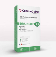 COMME J'AIME Draineur 15 sticks 4 en 1 Comp Alimentaire Détoxifie Digestio 07/24