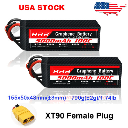 Hrb 2v 5000mah xt90 - hrb, 22.2v