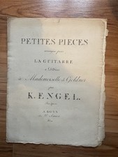 ENGEL K. Petites pièces arrangees pour Guitarre, Bonn Simrock partition guitare