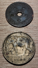 LOT MONNAIES BELGIQUES Congo