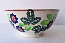 Bol En Poterie Florale Rétro
